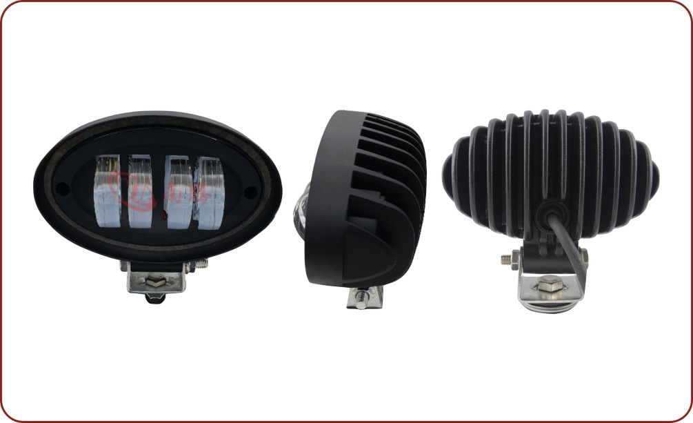 Luz de trabajo LED ovalada de 4 pulgadas y 40W, luz para coche, foco para vehículos todoterreno, luz modificada para coche, luz para camión, superbrillante