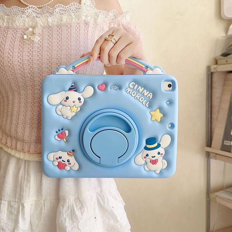Cartoon Rainbow Jade Dog Suitable for iPad Air 2025 Silicone Protective Case iPad Pro Tablet Protective Case