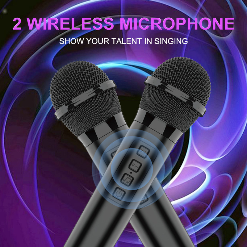 Sing-e dec s10209 bluetoothポータブルRGB絞りランプ音響大出力ダブル8インチサブウーファースピーカー|undefined