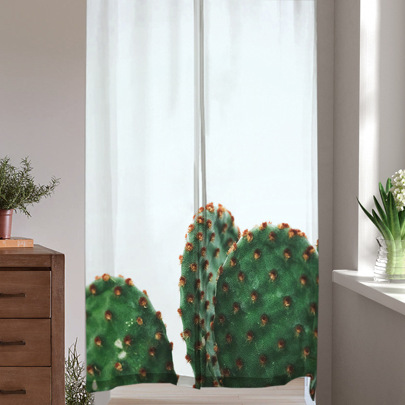 Custom Nordic Fresh Style Decorative Partition Curtain with Digital Printing, Dropshipping Available Custom Nordic Fresh Style Decorative Partition Curtain with Digital Printing, Dropshipping Available