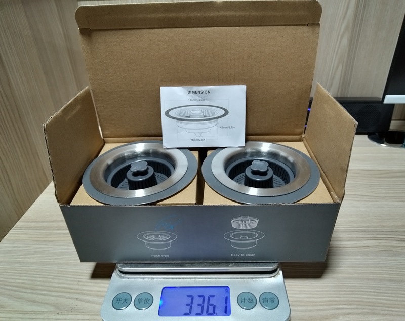 섹션 C----[미국 표준 전문 모델] 2개 팩 - 스테인레스 스틸 쉘 + ABS 바구니 [영어 상자]