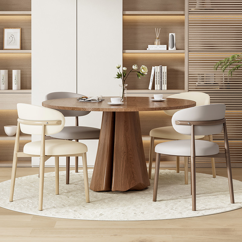 Silla de comedor práctica de viento crema silla de comedor doméstica pequeña silla moderna simple silla de restaurante de hotel de estudio