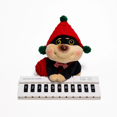 Gulu Handmade Original Bee Dog Girls' Temporary Parking Number Plate - High-End Creative Car Moving Phone Number Sign (Nömrəli dayanma kartı) - red-hat-red-envelope-bee-dog-piano-parking-sign