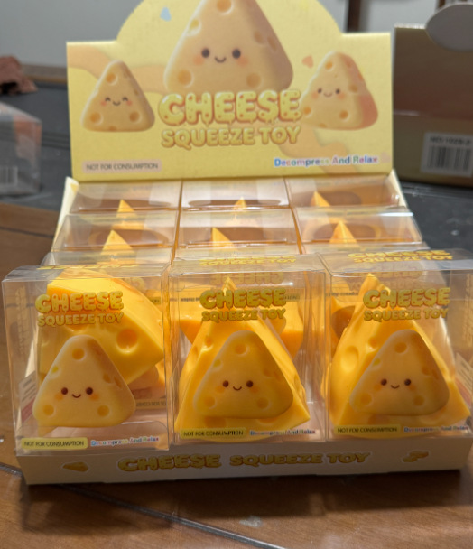 Triangular cheese [building block style] boxed