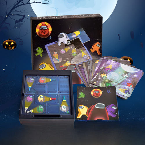 Cross-border capture novel flashlight ghost-catching puzzle game for children, parent-child interactive thinking tabletop game, catcher toy