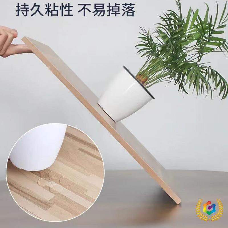 ✅饰品汽车摆件圆形透明亚克力双面胶 耐高温可移无痕圆行双面胶