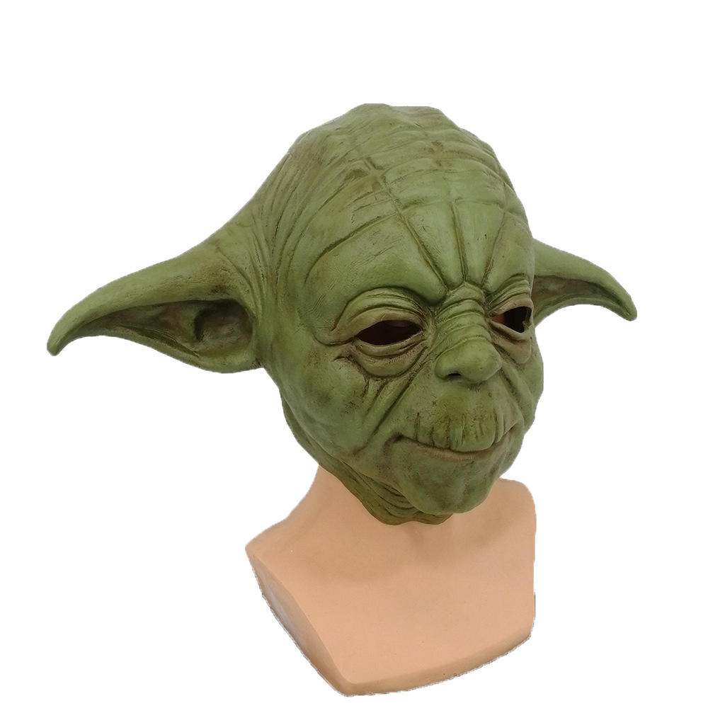 Star Wars peripheral yoda master Halloween Mandalorian Yoda elder monster Shrek hood mask