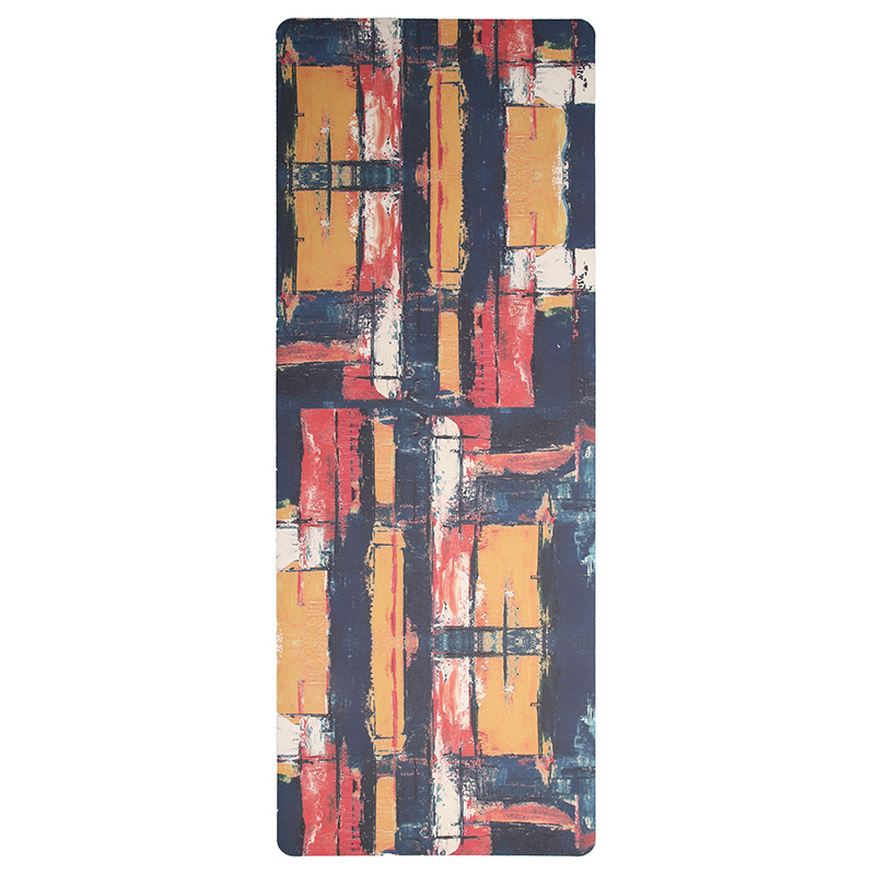 Natural Rubber Pu Yoga Mat Color Printing Rich Mat Ink Graffiti Printing Sports Aerobics Shock Absorption Non-slip Yoga Mat