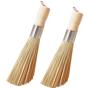 Wholesale bamboo pot brush household dishwashing brush pot does not hurt the pot brush kitchen stove decontamination cleaning filament oblique bamboo brush