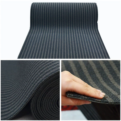 Avtomobil döşəmə paspasları corridor aisle full of coiled material - 9m-black-gray-wear-resistant-blended-09-meters-wide-take-a-few-pieces-and-send-a-few-meters