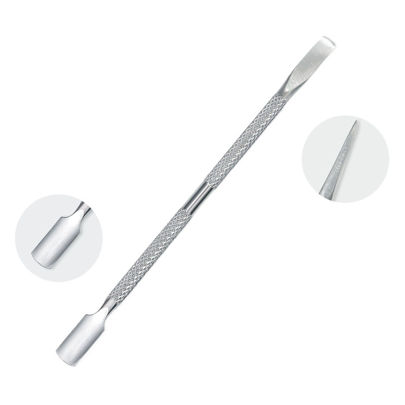 Cross-border nail art double-headed dead skin push stainless steel nail removal steel push nail art manicure care tools wholesale