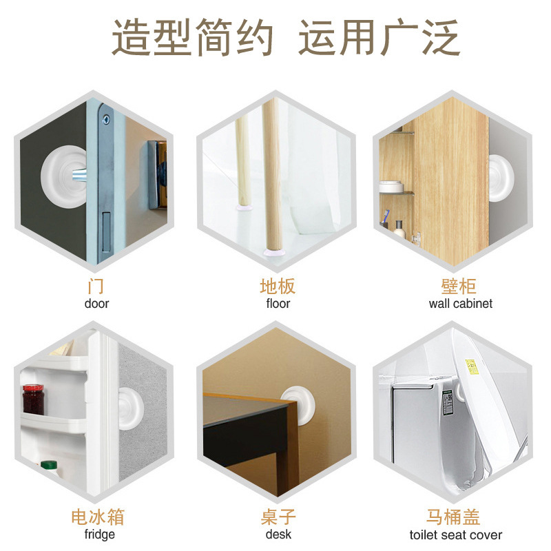 门把手防撞垫自粘固定贴多功能强力贴保护门墙把手透明防撞贴减震|undefined