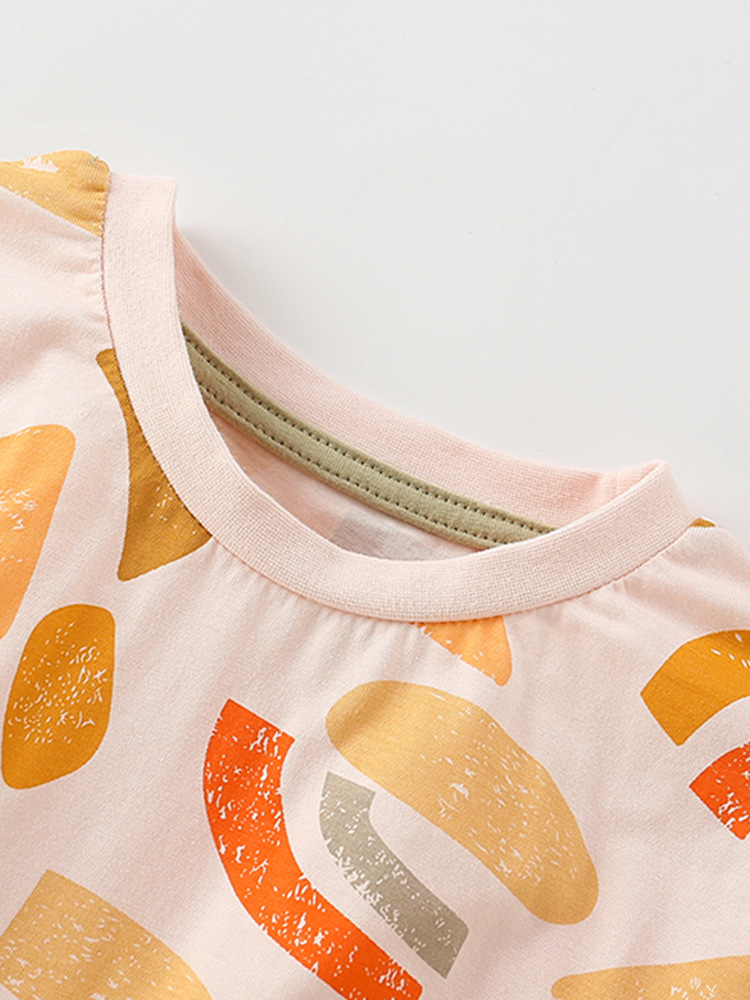 Traje de niño malwee transfronterizo verano nuevo estilo cuello redondo camiseta de manga corta traje casual de dos piezas para niños europeos y americanos