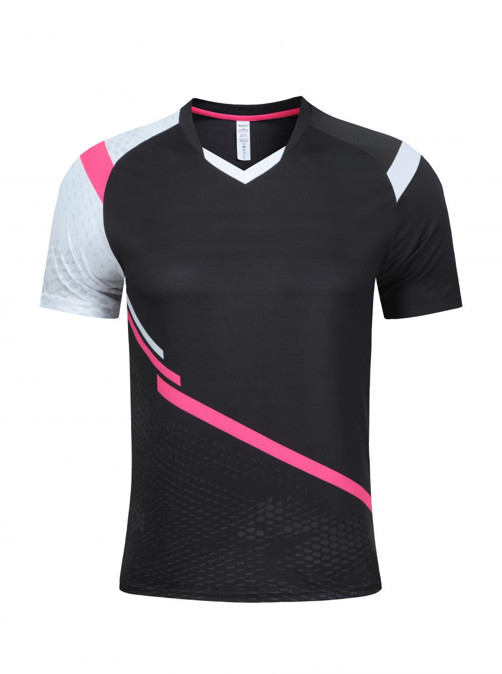 Promoción de chaqueta de bádminton para hombres y mujeres tenis de mesa voleibol V-cuello chaqueta de chaqueta de bádminton de secado rápido transpirable