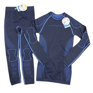 Men's and Women's Sweat-wicking Quick-drying Clothes Outdoor Running Sports Long-sleeved Trousers Set Round Neck Base Ski Set