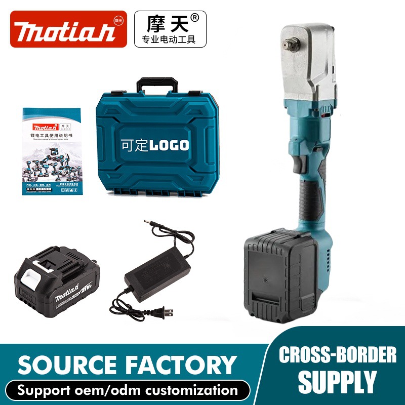 外贸锂电无刷冲击棘轮扳手 90直角大扭力木工汽修工舞台桁架工具
