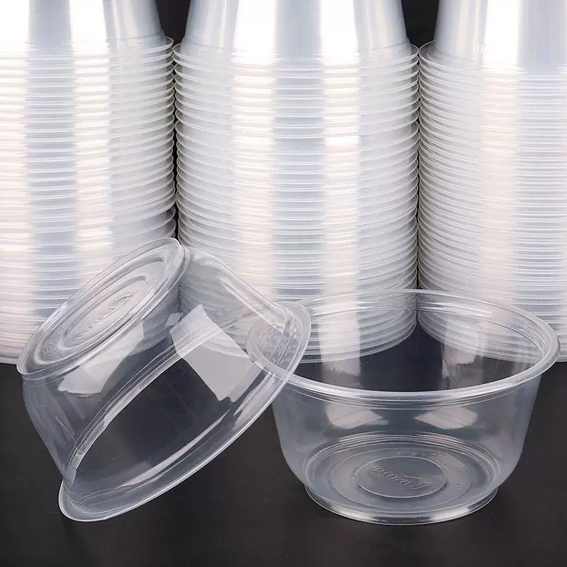 Одноразовые миски, палочки для еды и ложки, набор комбинированной посуды, принадлежности для пикника, бытовые принадлежности для гостеприимства, пластиковые круглые миски оптом