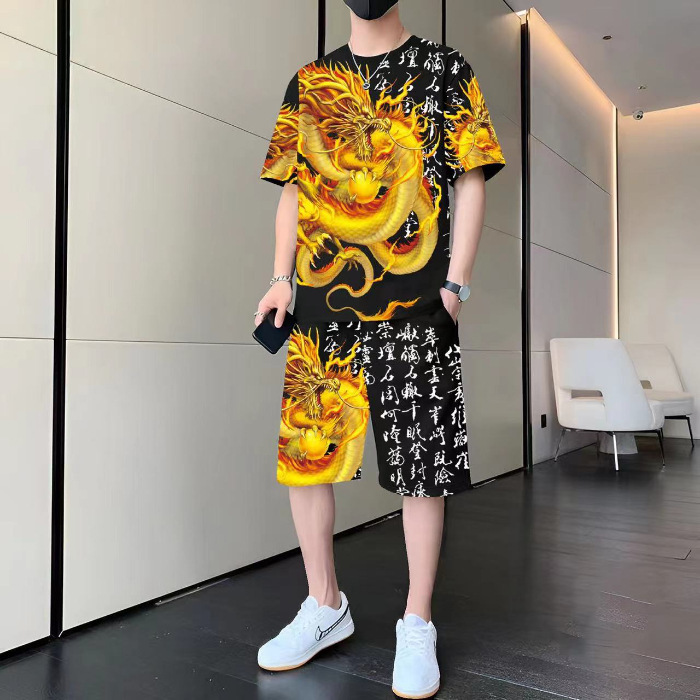 F090 진주를 가지고 노는 골든 드래곤