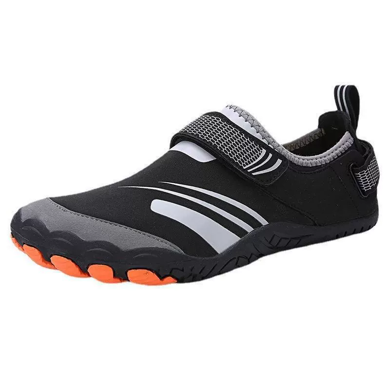 Fashionable sports shoes for men and women for beloved with velcro platform, trend of season