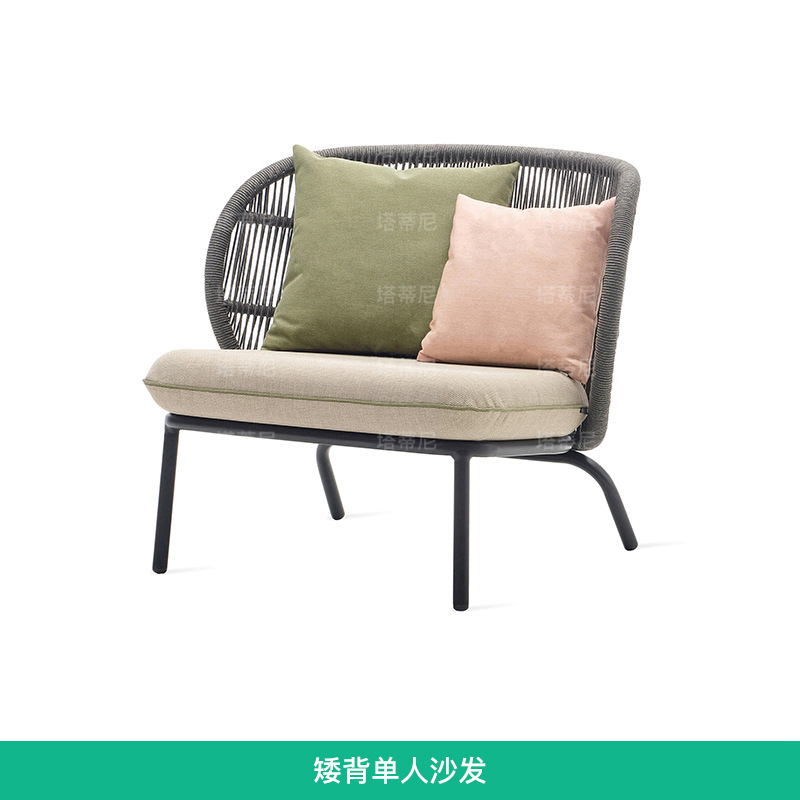 Conjunto de muebles de ratán para exteriores, sofá para patio, terraza, villa, resistente al agua y al sol, mesa de centro, muebles para jardín, balcón.