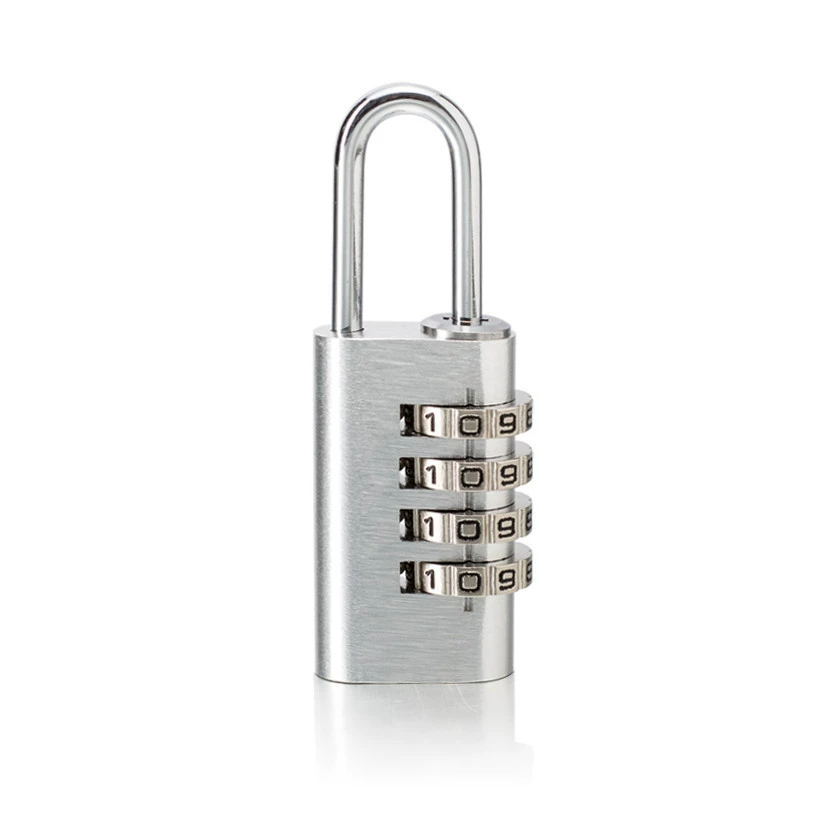 Small 4-digit aluminum alloy luggage suitcase tool box anti-rust combination lock padlock head