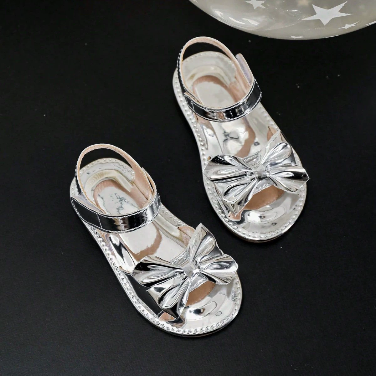 Оптовая продажа от производителя: модные детские сандалии на липучке с бантом для девочек, для трансграничной торговли