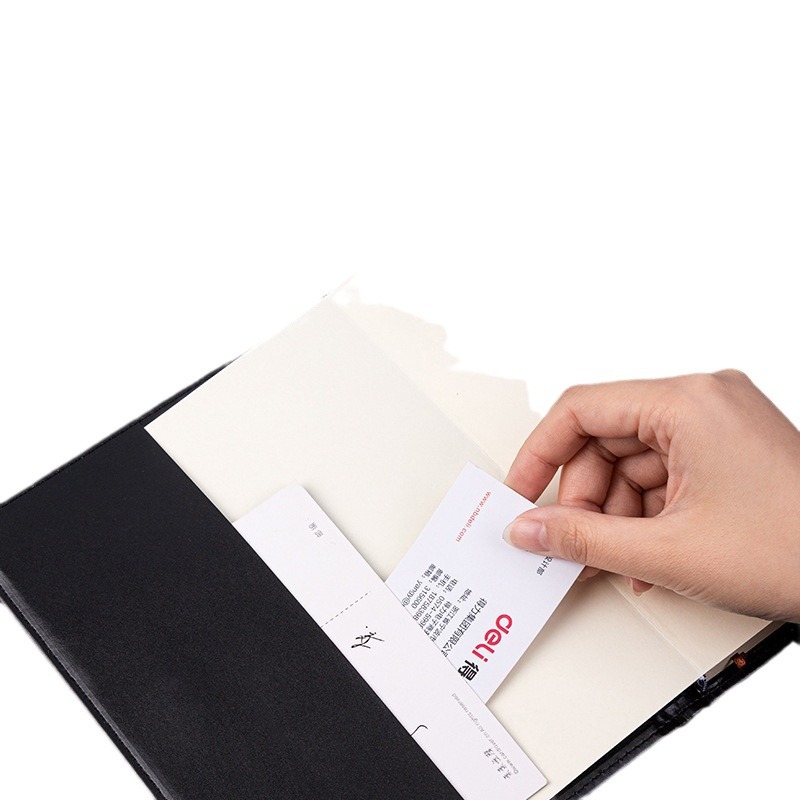 Deli 7942 Bloc de notas de cuero hebilla Bloc de notas de cuero 25k120 páginas