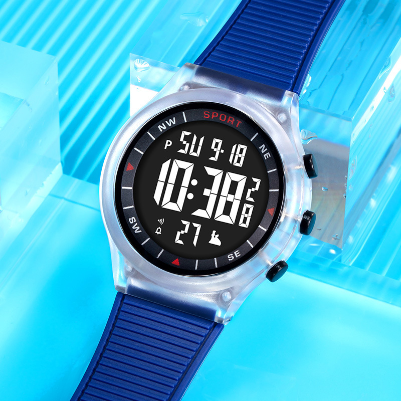 Deporte transfronterizo al aire libre multifuncional alarma de luz nocturna relojes electrónicos estudiantes de moda cronógrafo electrónico relojes electrónicos al por mayor