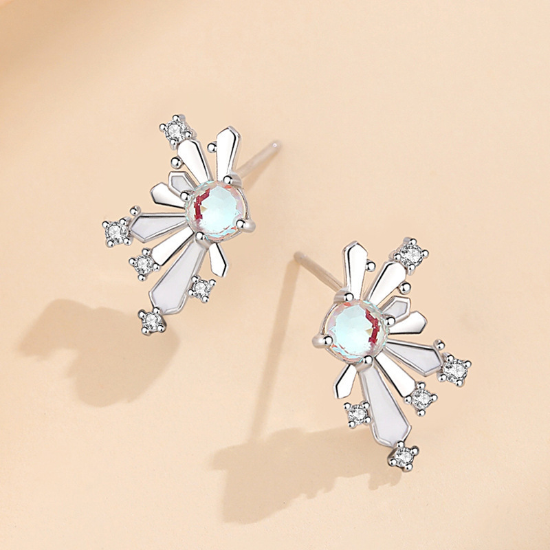 S925 Sterling Silver Blooming Earrings for Women, Accessible Luxury Niche Design, New Earrings, Personalized Creativity, Trendyy Fashion and High-End Sense