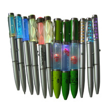 廠家批發零售LED七彩亞克力發光平頭曲掛筆可大面積印刷LOGO