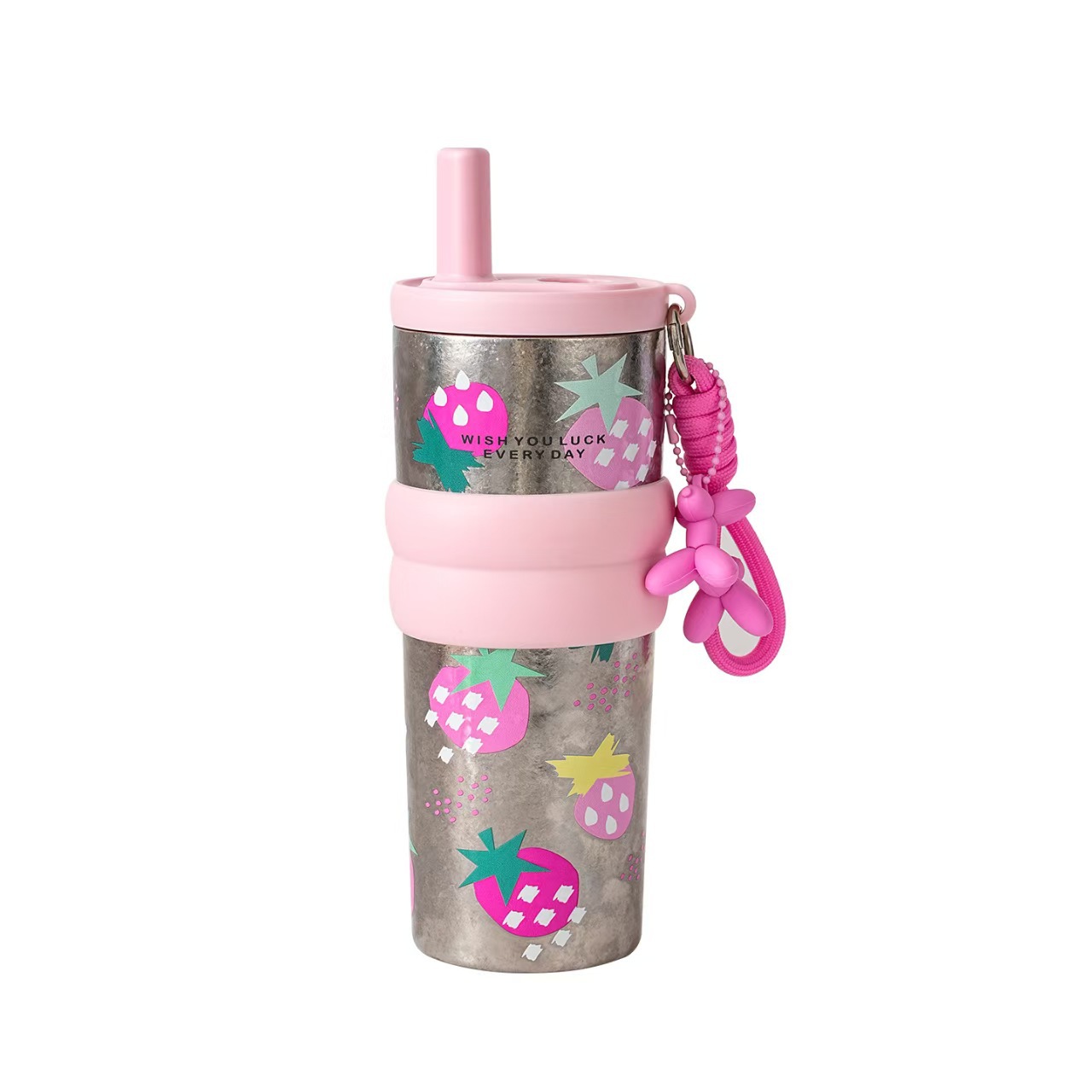Nueva taza de titanio portátil de paja aislante de calor de alta belleza regalo de lujo ligero taza de titanio portátil al aire libre taza de automóvil