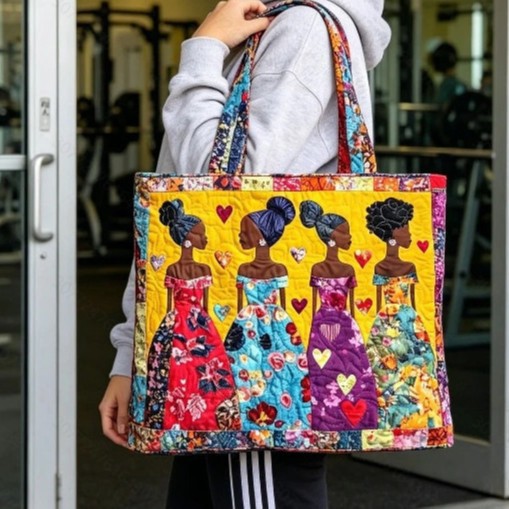 2026 Cross-Border Independent Site Amazon New Handbag Digital Printed Tote Bag Fashionable Quilted Tote Bag