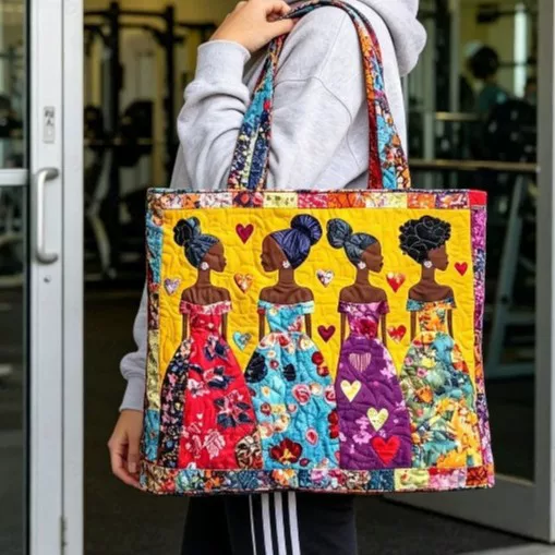 2026 Cross-Border Independent Site Amazon New Handbag Digital Printed Tote Bag Fashionable Quilted Tote Bag