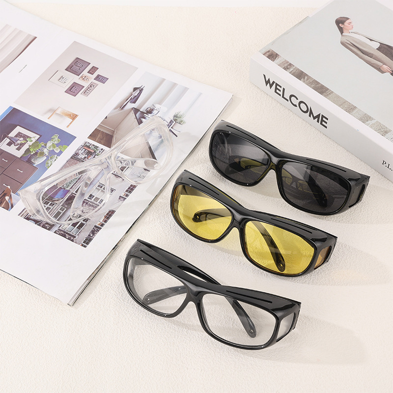 Sunglasses Night Vision Goggles Men's Outdoor Riding Glasses Jewelry Myopia Glasses Wind-proof Sand-proof Eye-protection Driving Specialty