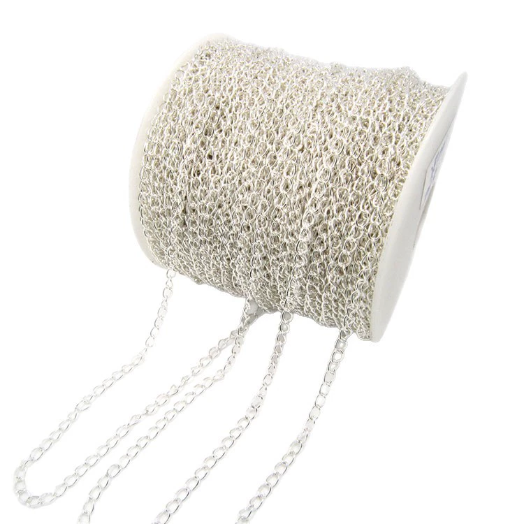 Single buckle chain jewelry extension chain diy accessories clothing baby clothes decorative chain can be added as color-preserving iron tail chain