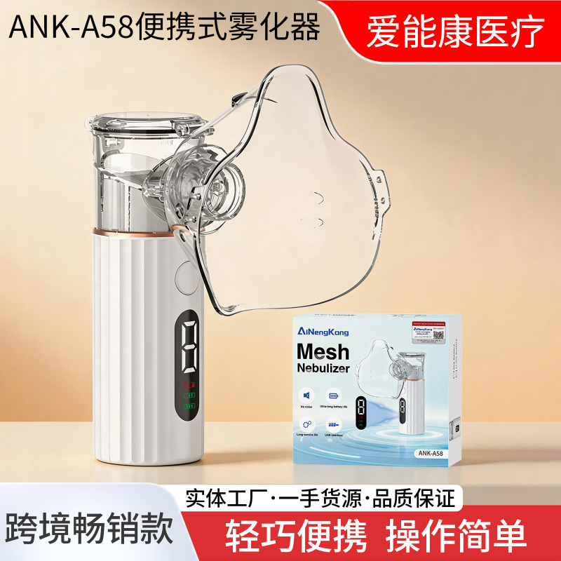 Household Medical-Grade Atomizer, Portable Silent Micro-Mesh Atomizer, Rechargeable Atomizer for Adults, Children, and the Elderly