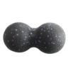 Double ball 8x16 black + purple dots