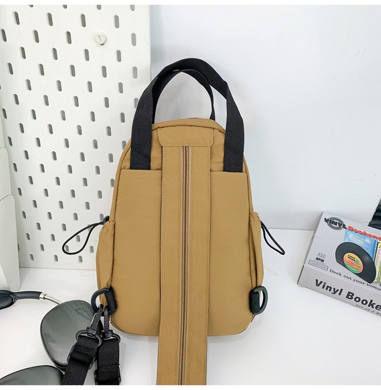 Backpack Men's And Women's 2025 Multifunctional Breast Bag Lightweight Nylon Cloth Bag Single Shoulder High Value Work Commuter Messenger Bag_voghion.com