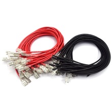 2.8MM/4.8MM/6.3MM插簧带线接线端子线带护套单头双头连接线 线束