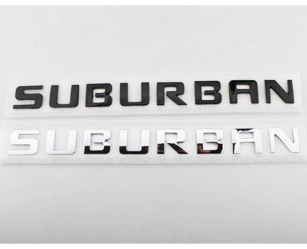 Chevrolet SUBURBAN fender door side emblem ABS pickup truck rear letter sticker car badge