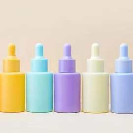 工厂现货30ml玻璃瓶马卡龙精油瓶滴管瓶精华液瓶乳液瓶精华液包装