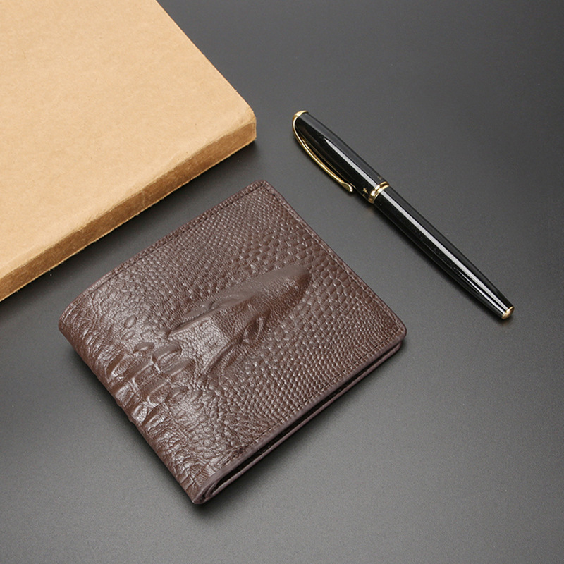 New Men's Wallet Men's Short Crocodile Pattern Thin Retro Wallet Multi-Card Slot Manufacturer Wholesale Cross-Border Foreign Trade Bag New Men's Wallet Men's Short Crocodile Pattern Thin Retro Wallet Multi-Card Slot Manufacturer Wholesale Cross-Border Foreign Trade Bag