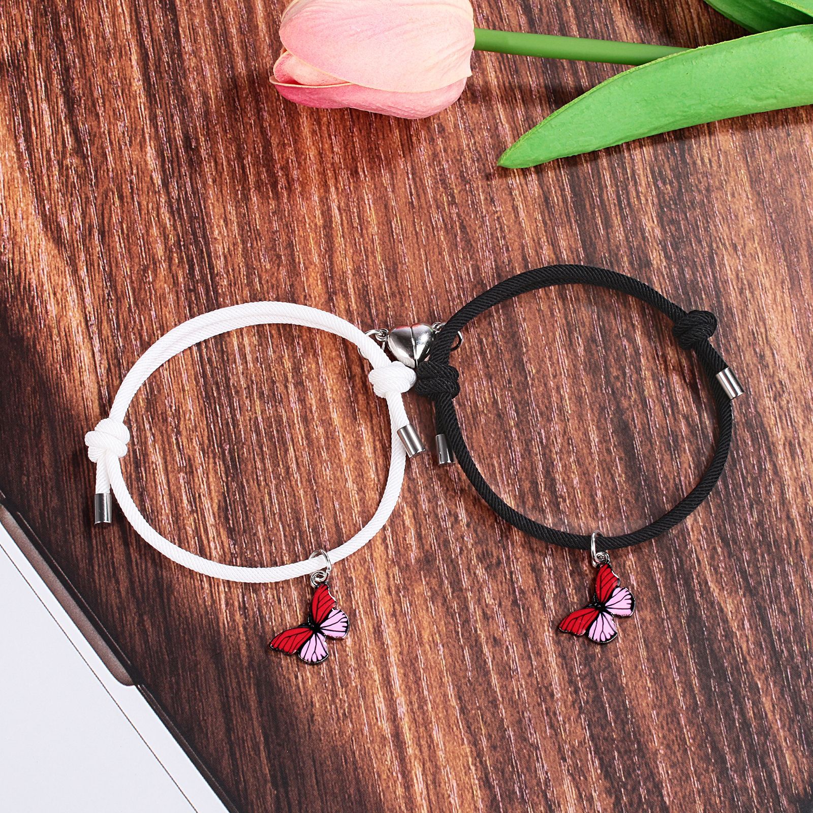 Cartoon Style Insect Alloy Inlay Couple Bracelets display picture 5