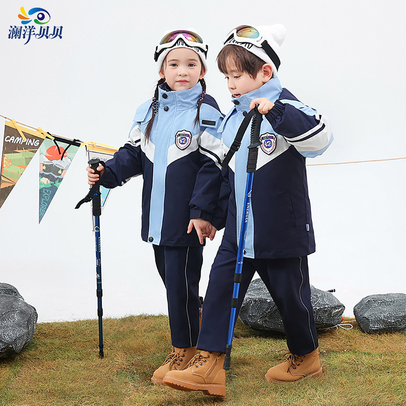 瀾洋貝沖前線服三点セットスポーツウェアセット秋冬幼稚園園服小学生制服卸売り|undefined