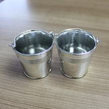 跨境新品金色银色电镀工艺个性创意小水桶塑料迷你娃娃屋玩具桶