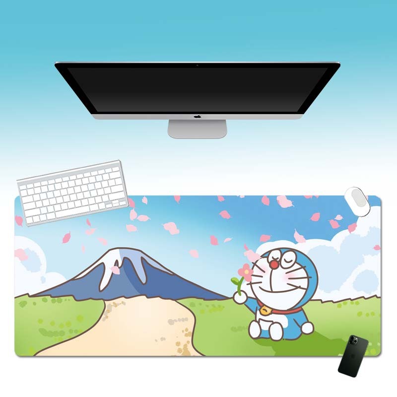 マウスパッドの巨大なドラえもんのキーボードパッドを大きくして、ロックを厚くします。|undefined