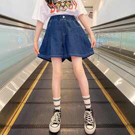女童夏季短裤外穿2026新款儿童夏天裤子女大童夏装薄款牛仔休闲裤