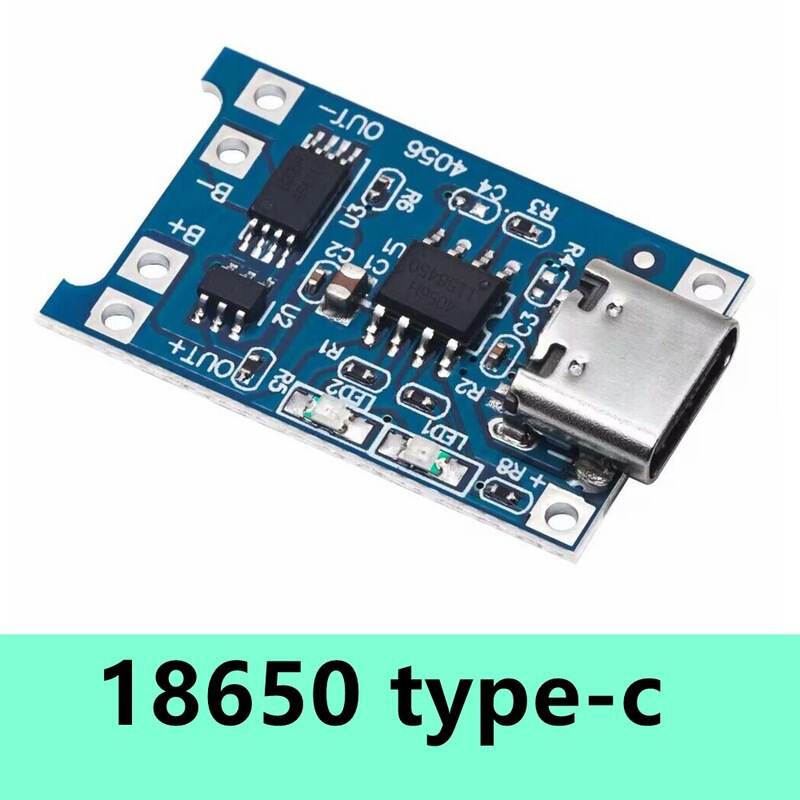Tp4056 1A Lithium Battery Charging Board Module Type-C USB Interface Charging Protection Two-In-One