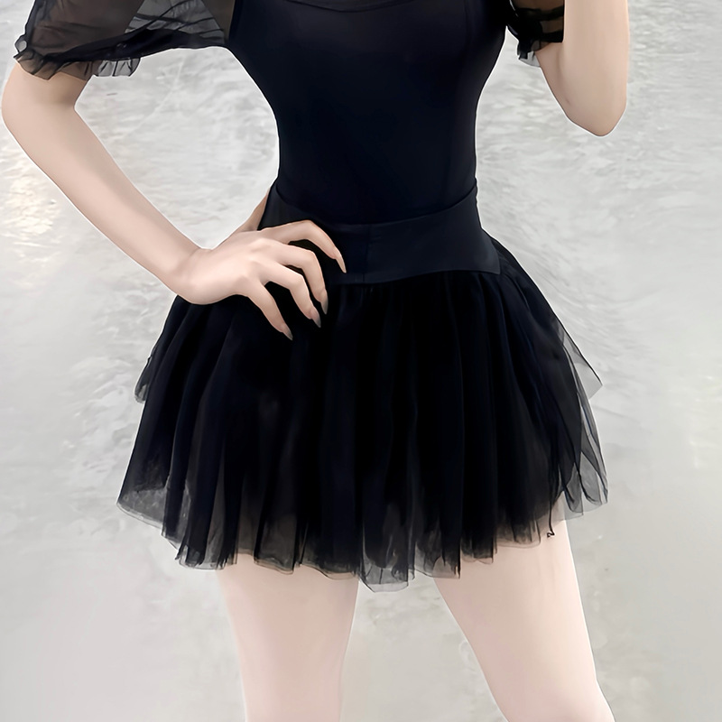 Ropa de ballet, ropa de danza china, ropa de entrenamiento para adultos, ropa de gimnasia, prendas de forma de manga de burbuja