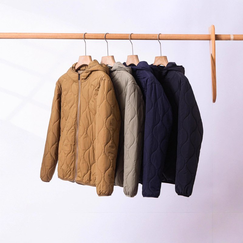 Japanese Retro Upgraded Gourd Quilted Cotton Jacket Couple Autumn and Winter Hooded Jacket Windproof Warm Coat